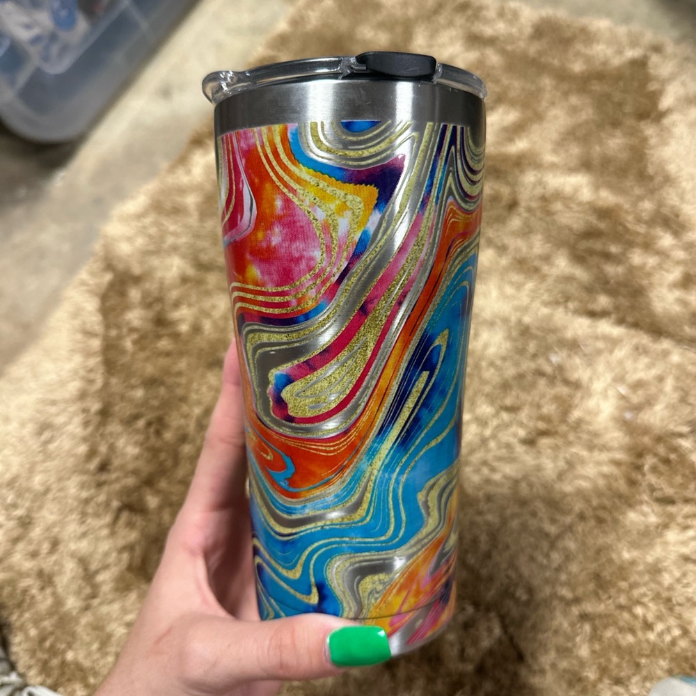 Trevis Colorful Swirl Tumbler